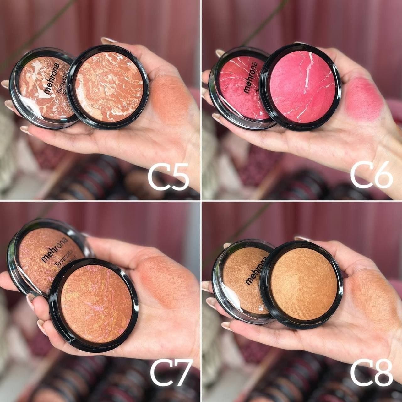 رژگونه ابرو بادی مهرونا ۸ رنگ دارای سیب سلامت کد 5172 — تصویر ۵
