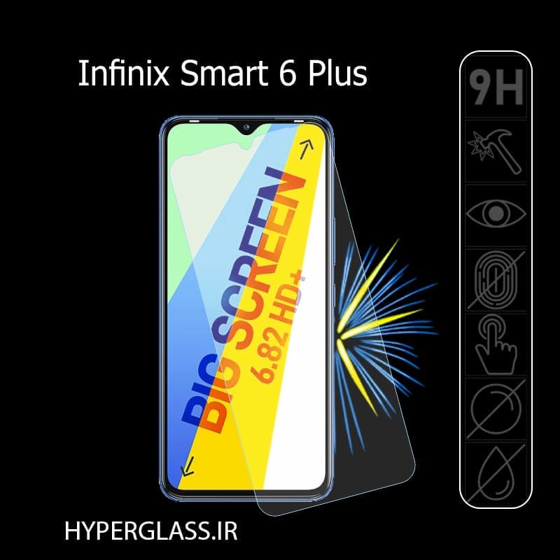 محافظ صفحه نمایش گوشی اینفینیکس Smart 6 plus — تصویر ۲