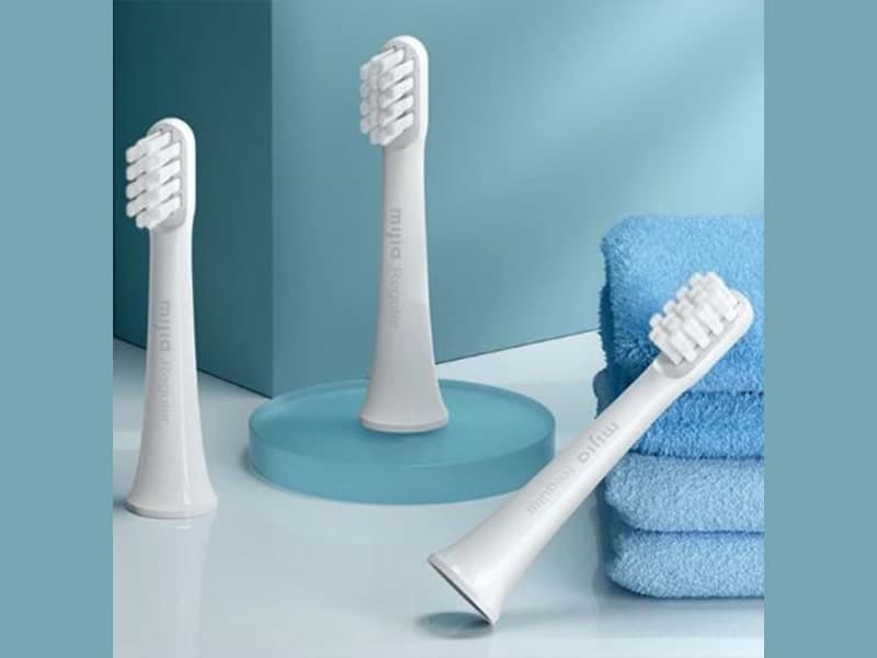 سری یدک مسواک برقی شیائومی 3 تایی Xiaomi Mijia MBS302 Toothbrush Head for T100 Electric — تصویر ۴