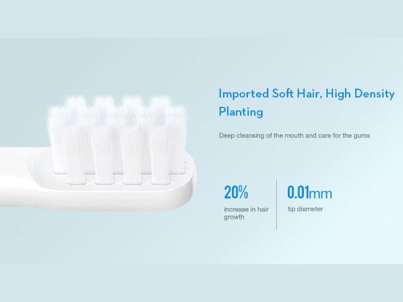 سری یدک مسواک برقی شیائومی 3 تایی Xiaomi Mijia MBS302 Toothbrush Head for T100 Electric — تصویر ۶