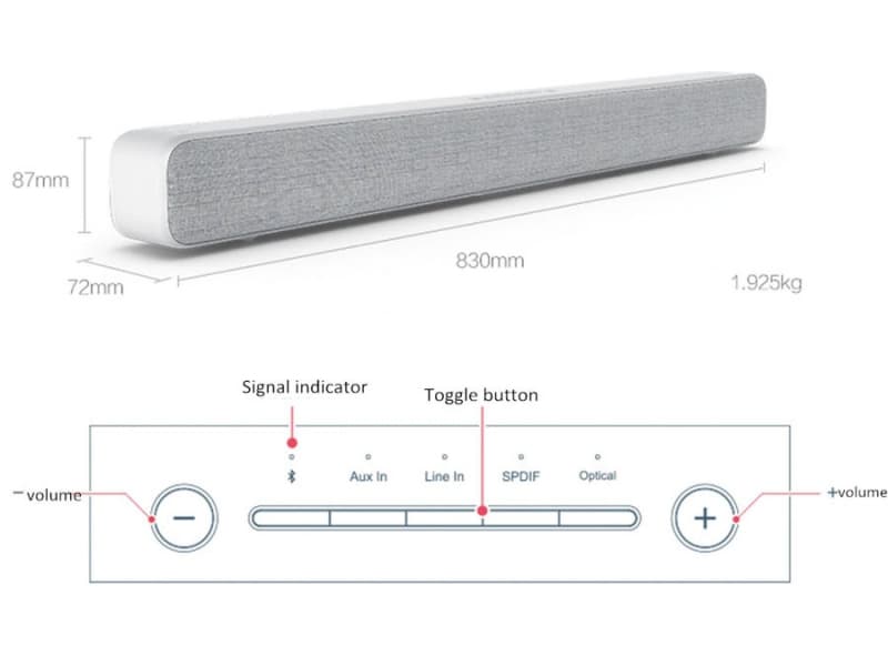 ساندبار و اسپیکر بلوتوث شیائومی Xiaomi TV Audio Speaker MDZ-27-DA — تصویر ۷