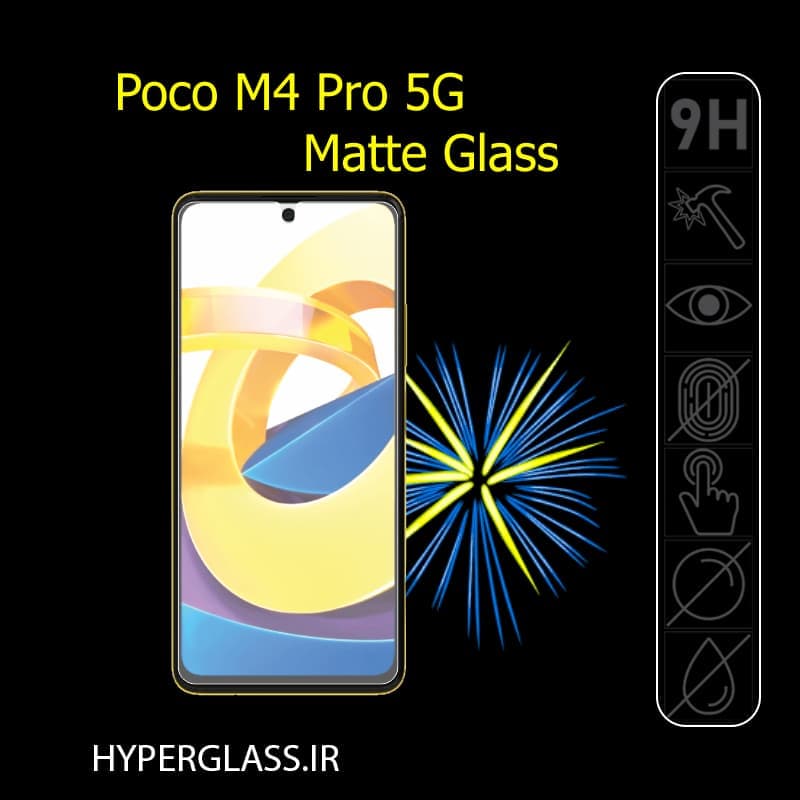 محافظ صفحه نمایش مات پوکو Poco M4 Pro — تصویر ۳