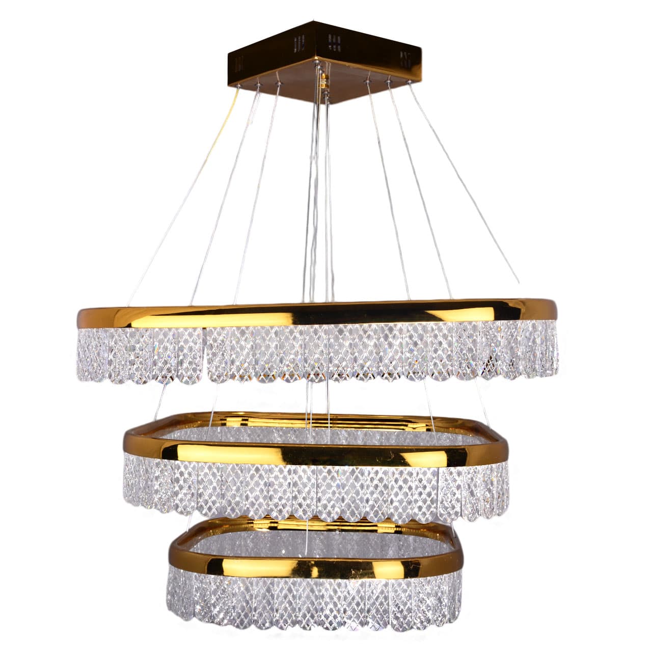 لوستر کریستالی چشمه نور کد N2428/60+50+40