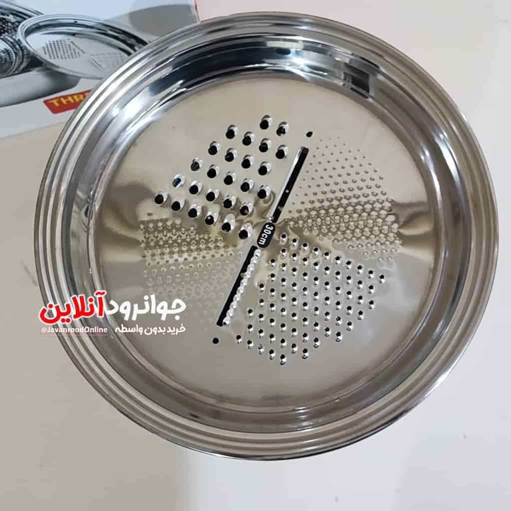 آبکش لگن یونیک رنده دار سایز 30 اصل Unique 30cm — تصویر ۴