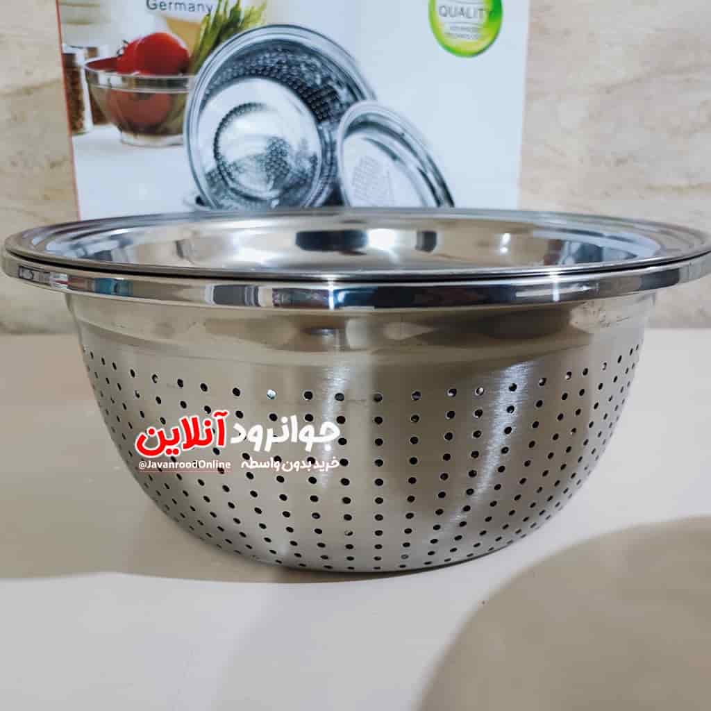 آبکش لگن یونیک رنده دار سایز 30 اصل Unique 30cm — تصویر ۳
