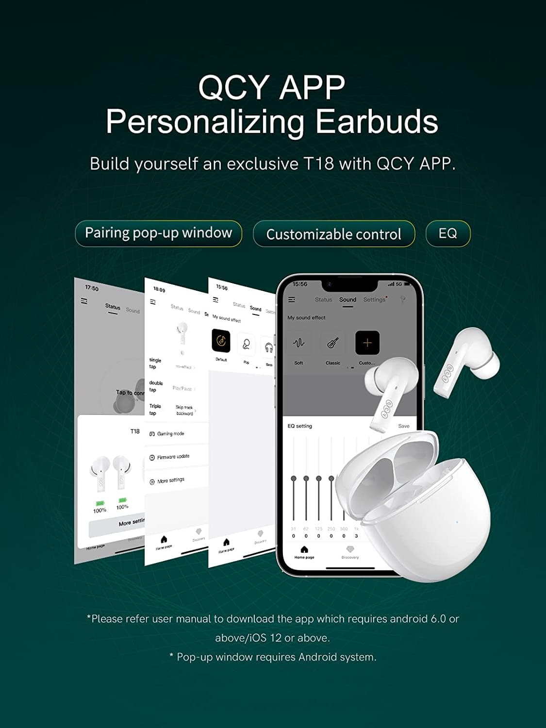 هندزفری بلوتوثی QCY MeloBuds Wireless Earbuds T18 — تصویر ۷