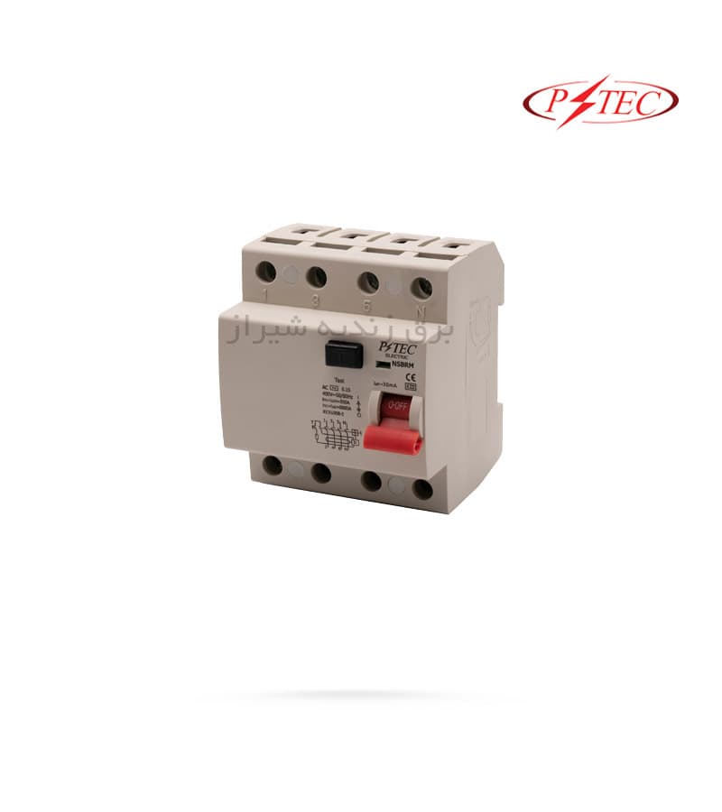 کلید محافظ جان سه فاز 16 (30MA) آمپر (6KA) پارس تکنولوژی P-TEC