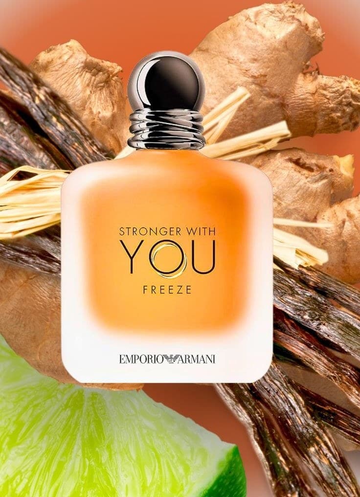 عطر ادو تویلت مردانه جورجیو آرمانی مدل Stronger With You Freeze حجم ۱۰۰ml کد 2017 — تصویر ۶
