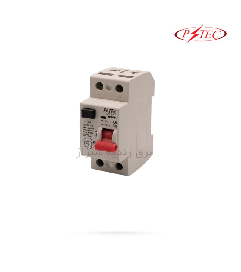 کلید محافظ جان تک فاز 32 (30MA) آمپر (6KA) پارس تکنولوژی P-TEC