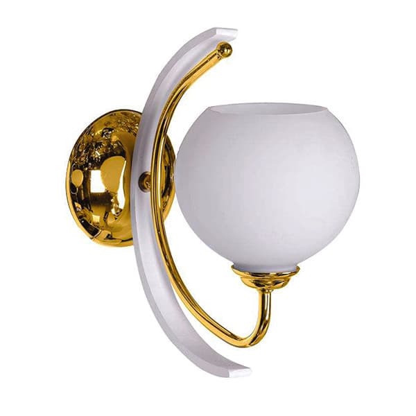 چراغ دیواری چشمه نور کد 858/1W-GWT طلایی