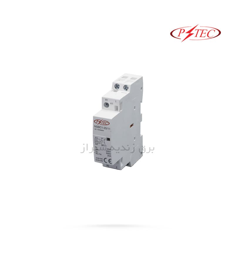 کنتاکتور روشنایی تک پل 25 آمپر پارس تکنولوژی P-TEC