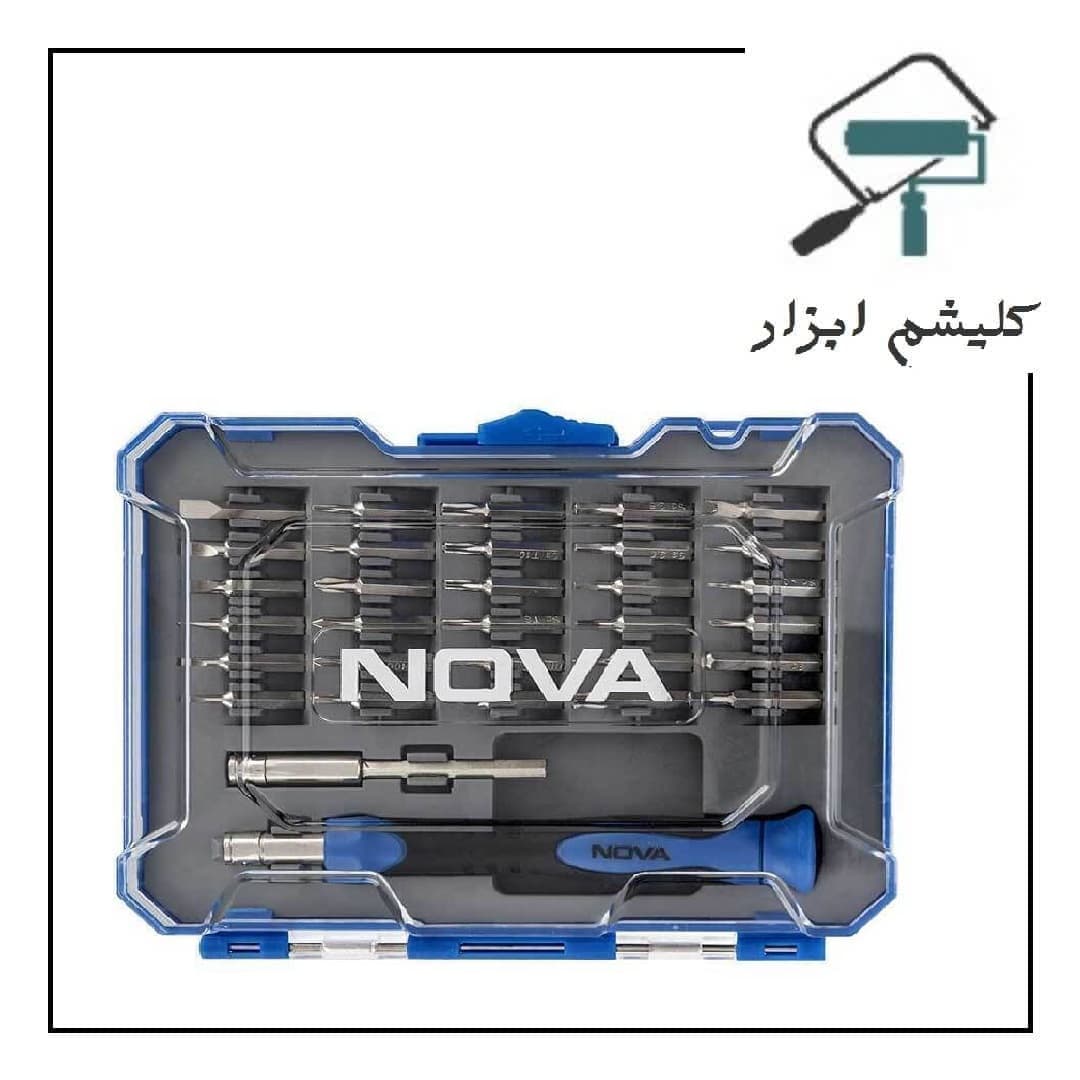 پیچ گوشتی 32 پارچه نووا مدل 1328