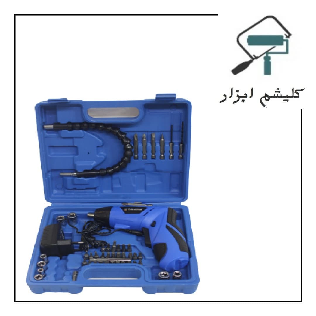 پیچ گوشتی شارژی 48 پارچه 4/8 ولت تندیس — تصویر ۲