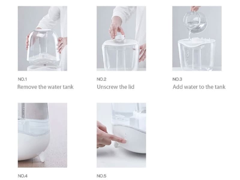 دستگاه رطوبت ساز و بخور شیائومی درما Xiaomi Deerma DEM-F325 Air Humidifier — تصویر ۶