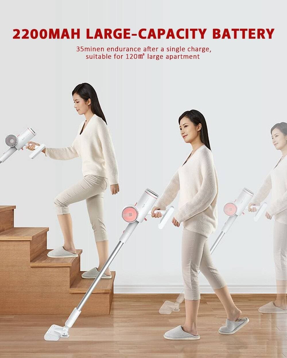 جارو شارژی شیائومی درما Xiaomi Deerma Handheld Wireless Vacuum Cleaner VC25 Plus — تصویر ۴