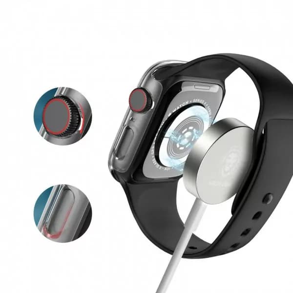 محافظ صفحه نمایش شفاف اپل واچ سری 7 سایز 41 میلی متری گرین مدل Green 3D HD Glass Screen Protector for Apple Watch 41mm Series 7 — تصویر ۷
