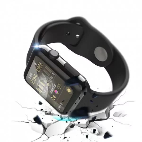 محافظ صفحه نمایش شفاف اپل واچ سری 7 سایز 45 میلی متری گرین مدل Green 3D HD Glass Screen Protector for Apple Watch 45mm GN3DWHD45CL — تصویر ۵