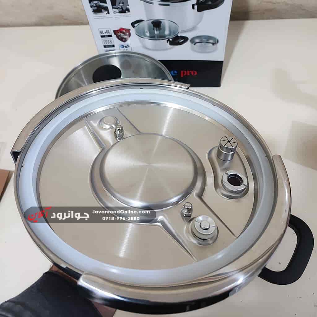 زودپز یونیک پرو دوقلو 6+4 لیتر مجهز به سبد بخارپز مدل Unique Pro 4L+6L — تصویر ۴