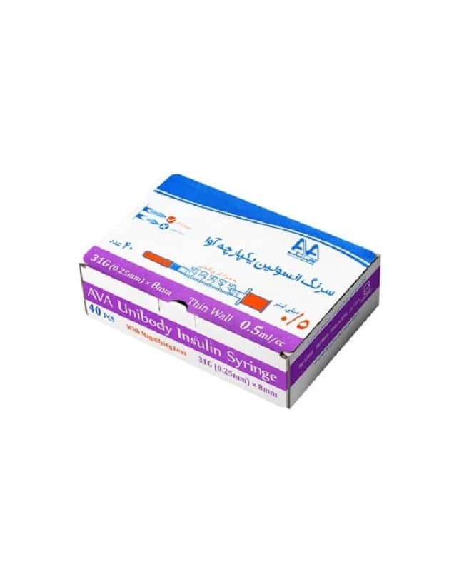 سرنگ انسولین 0.5 31G آوا