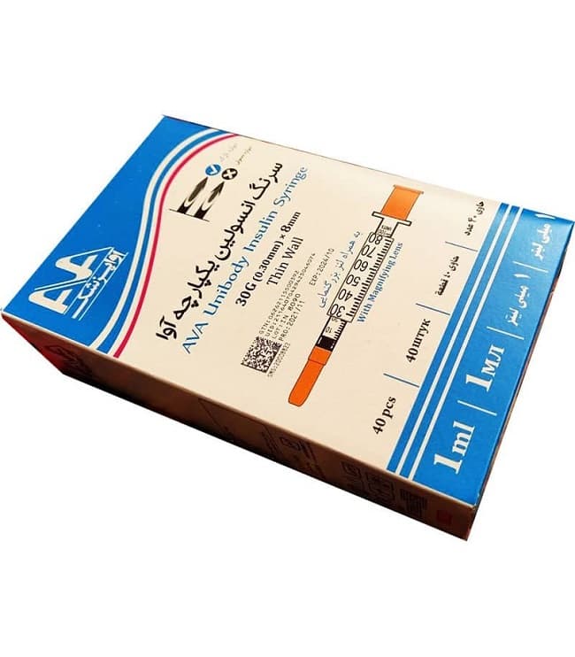 سرنگ انسولین 1ml 30G آوا