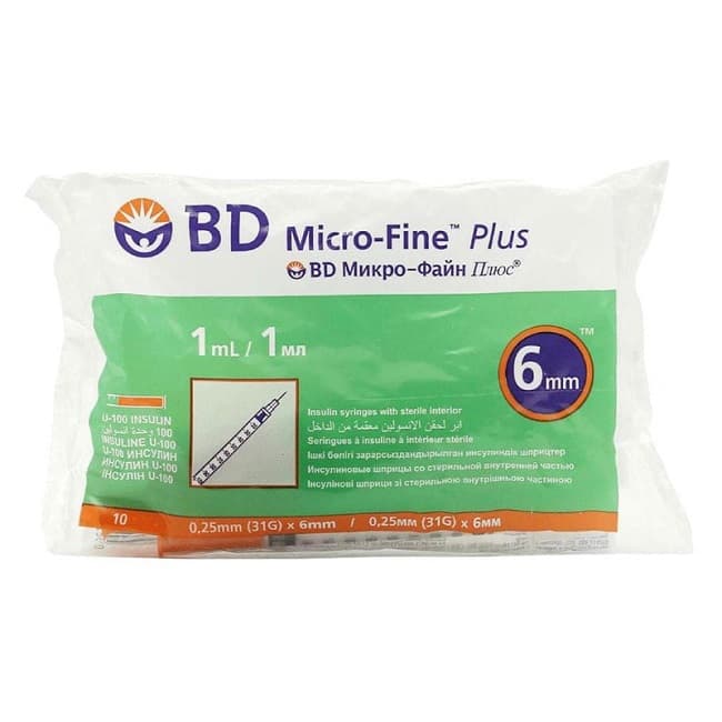 سرنگ انسولین 1ml مدل BD