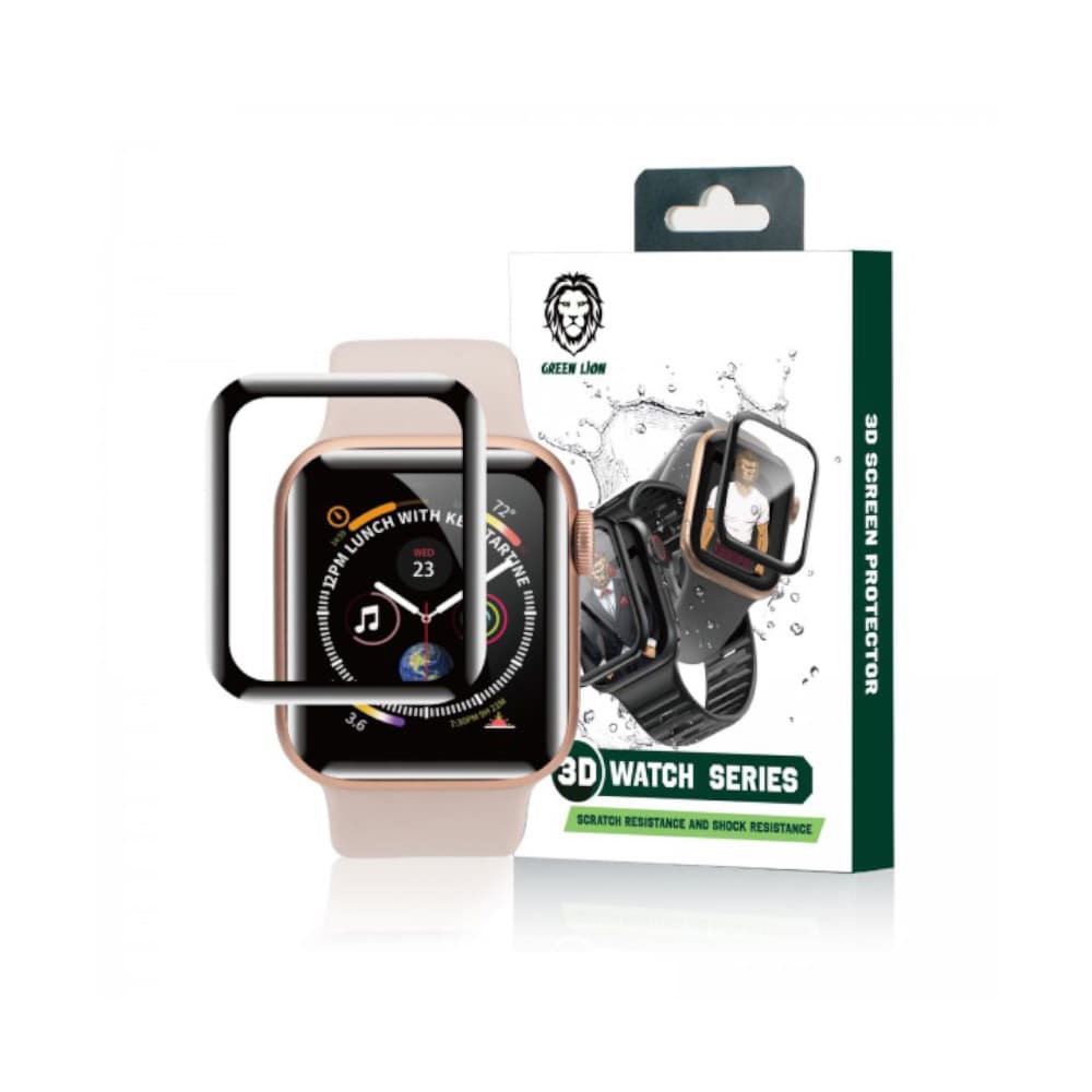 محافظ صفحه نمایش مات اپل واچ سری 4/5/6 سایز 44 میلی متری گرین مدل Green 3D AG/Matte Screen Protector for Apple Watch 44mm Series 4/5/6 GNWHW44CL