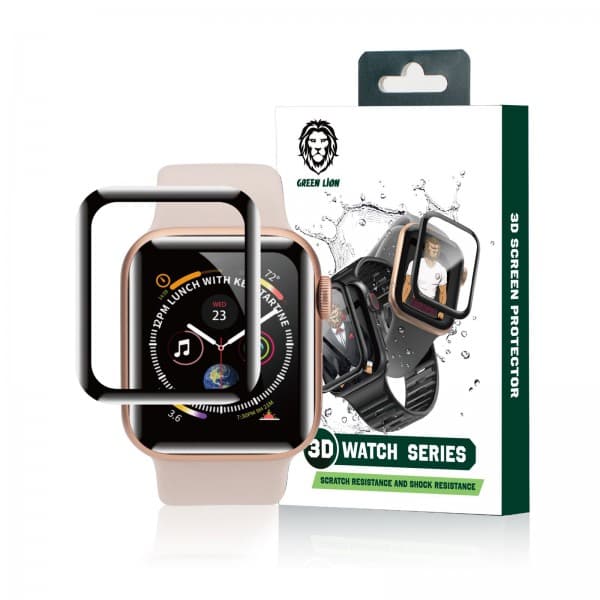 محافظ صفحه نمایش مات اپل واچ سری 4/5/6 سایز 44 میلی متری گرین مدل Green 3D AG/Matte Screen Protector for Apple Watch 44mm Series 4/5/6 GNWHW44CL — تصویر ۲