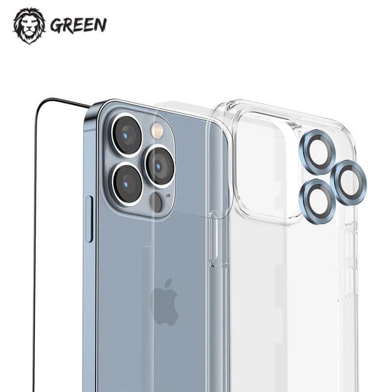 پک محافظتی 360 درجه گرین لاین مدل Green Lion 4 in 1 360° Privacy Protection Pack for iPhone 13 Pro Max GN4IN1PG13PM — تصویر ۴
