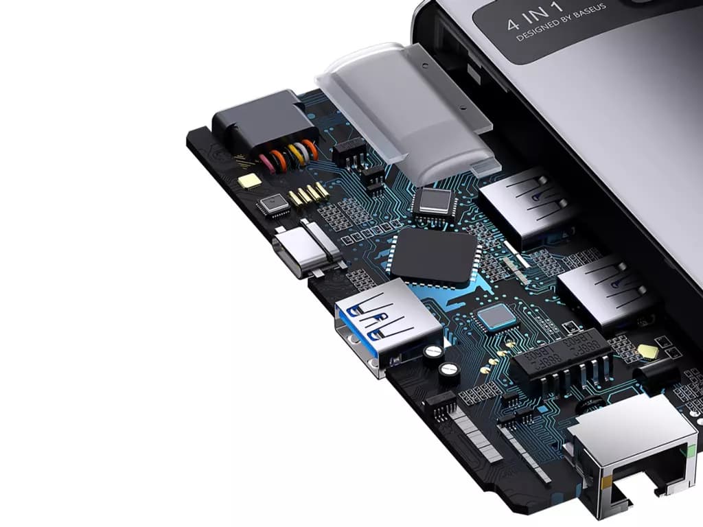 هاب 4 پورت USB-C بیسوس مدل Baseus WKWG070113 — تصویر ۳