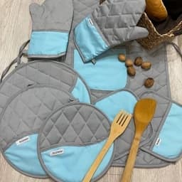 سرویس پارچه ای آشپزخانه 11 تیکه روژلان( کتون نسوز) — تصویر ۴