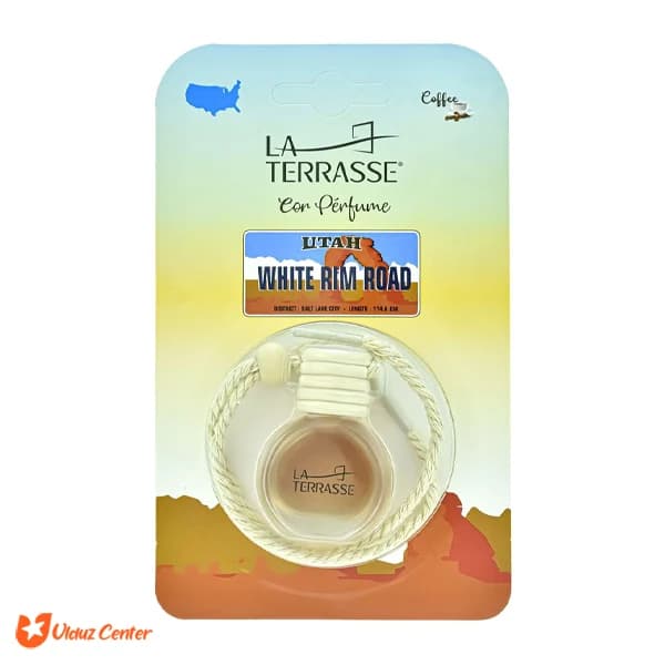 عطر خوشبو کننده محیط و ماشین لاتراس مدل White Rim Road حجم 9 میل