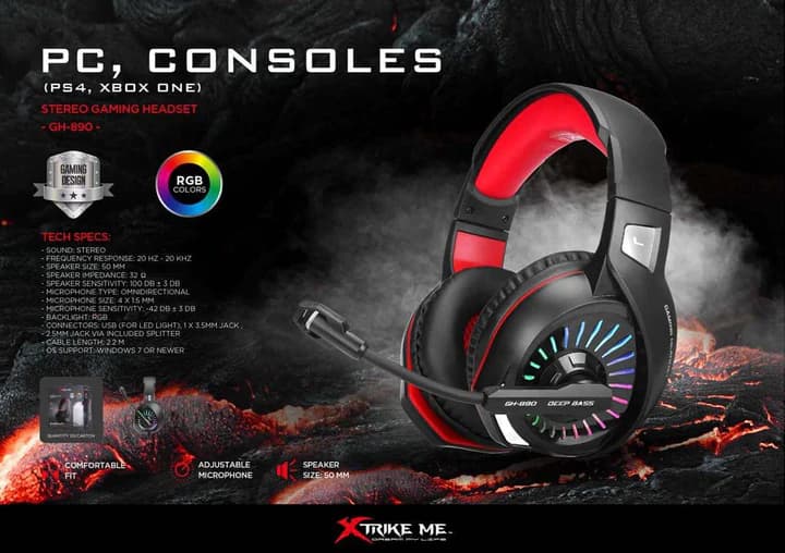 هدست مخصوص بازی Xtrike Me مدل GH-890 — تصویر ۶