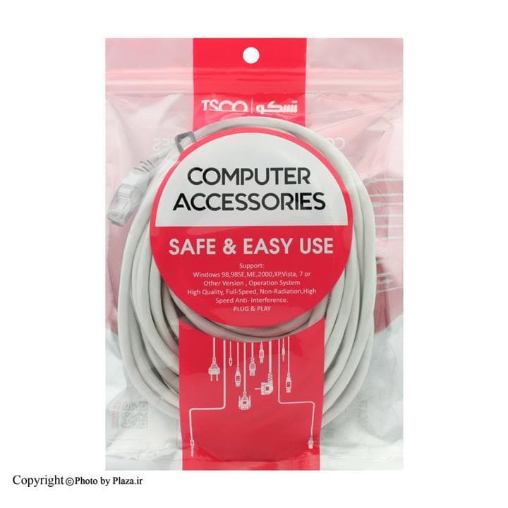 کابل شبکه Cat 6 تسکو مدل TNC 610 طول 10 متر — تصویر ۲