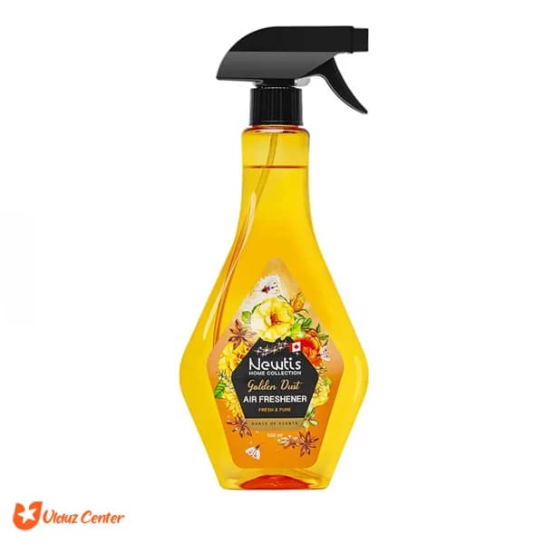 اسپری خوشبو کننده هوا Newtis مدل Golden Dust حجم 500 میل