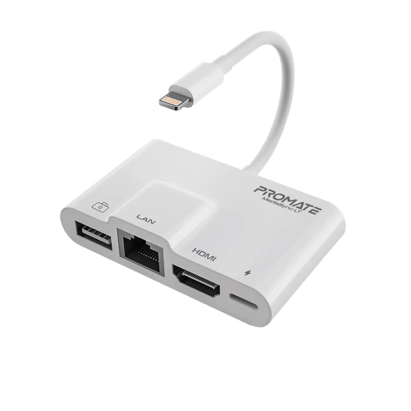 هاب و تبدیل 4 در 1 لایتنینگ پرومیت مدل MediaSync-LT — تصویر ۳