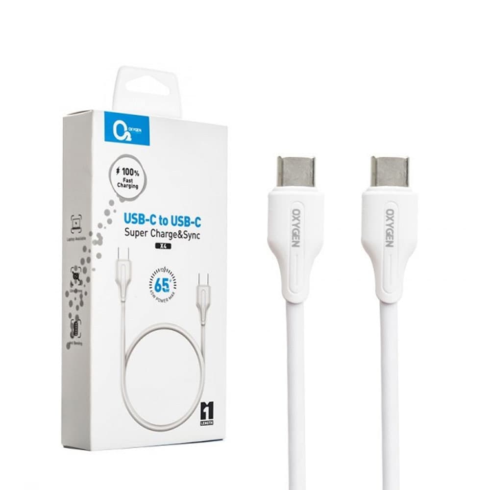 کابل Type-C to Type-C اکسیژن مدل OXYGEN LX4 طول 1 متر — تصویر ۳