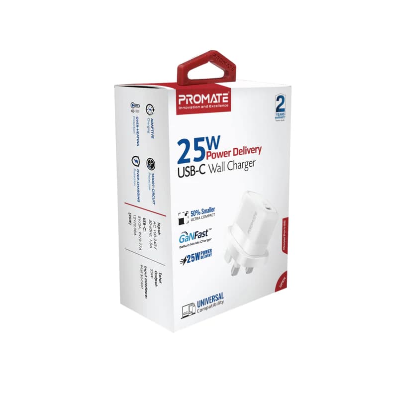 شارژر دیواری پرومیت مدل PowerPort-25 با توان 25W — تصویر ۸