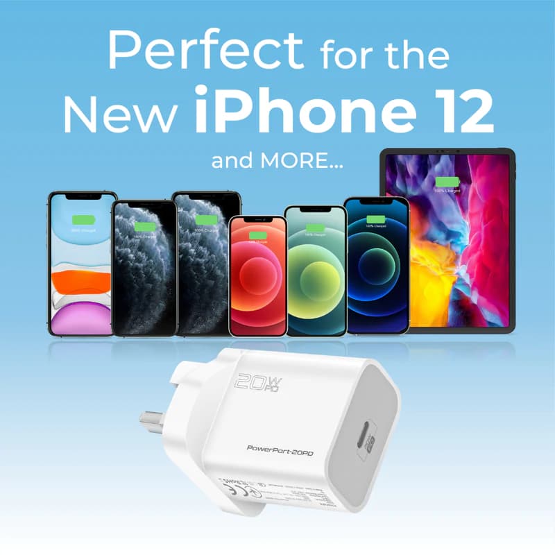 شارژر دیواری پرومیت مدل PowerPort-20PD با توان 20W — تصویر ۳