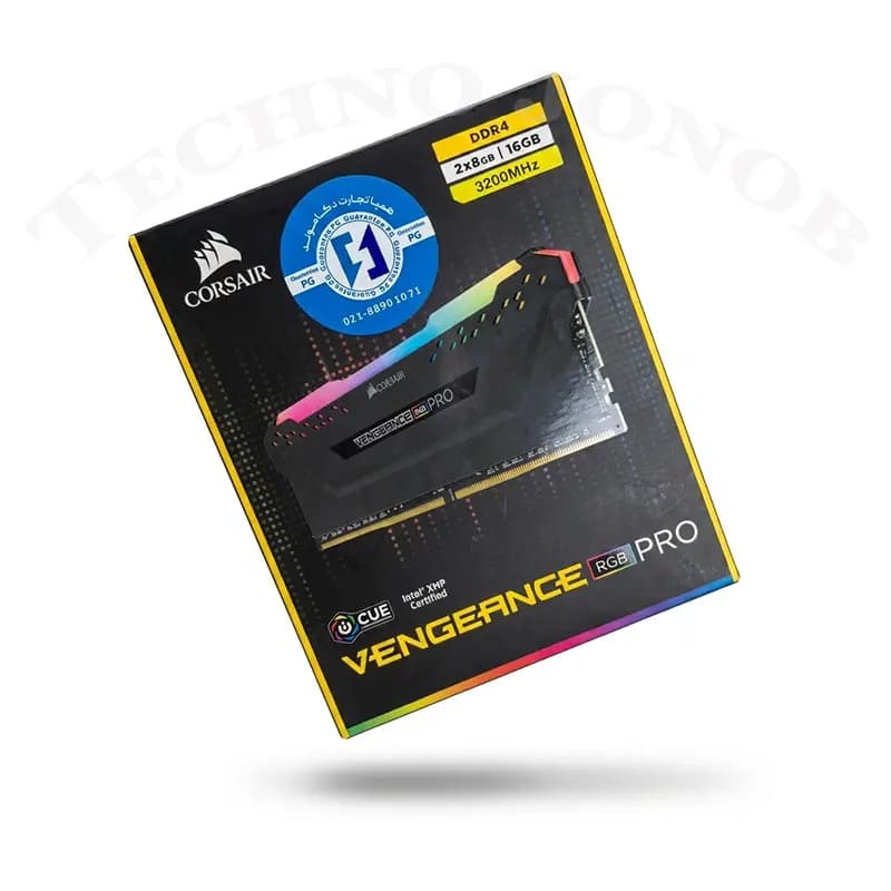 رم کامپیوتر کورسیر Vengeance RGB Pro 16GB DDR4 3200MHz CL16 (استوک در حد نو) — تصویر ۴