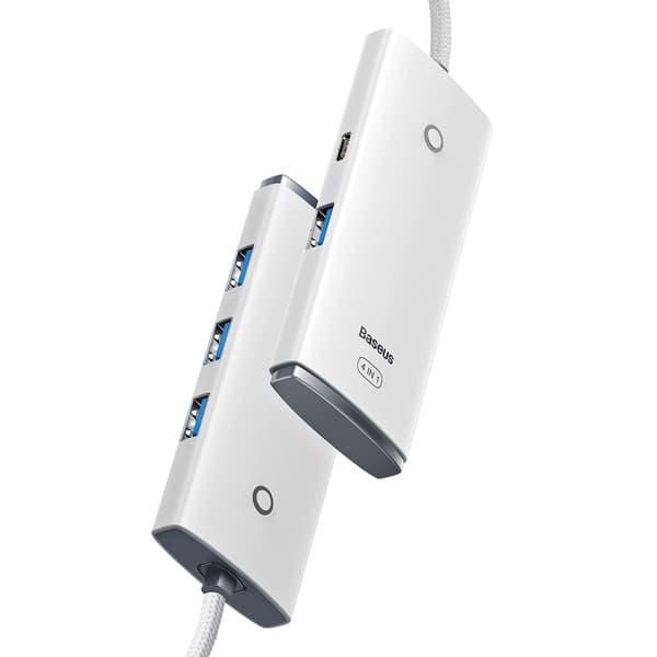 هاب و مبدل بیسوس مدل BASEUS LITE SERIES 4-PORT WKQX03 — تصویر ۵