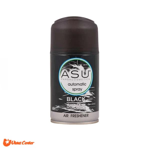 اسپری خوشبو کننده هوا ASU مدل Black Silver حجم 250 میل