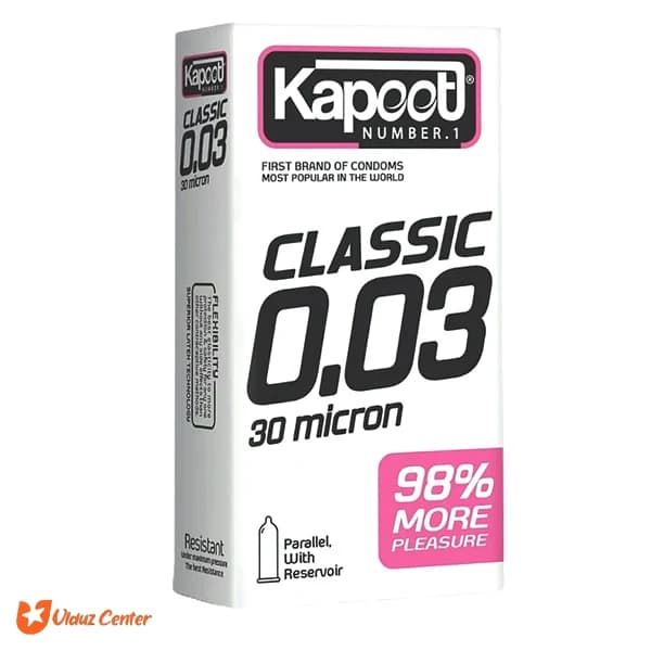 کاندوم 30 میکرون کاپوت مدلClassic بسته 10عددی