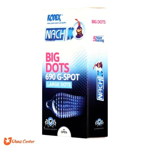 کاندوم خاردار کودکس مدل Big Dots بسته 12 عددی