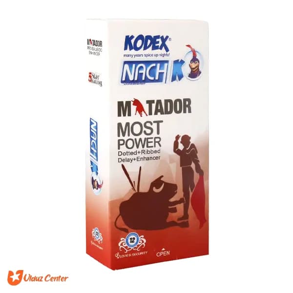 کاندوم خاردار و تاخیری کودکس مدل Matador بسته 12 عددی