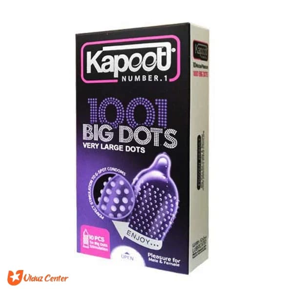 کاندوم خاردار کاپوت مدل Big Dots 1001 بسته 10 عددی