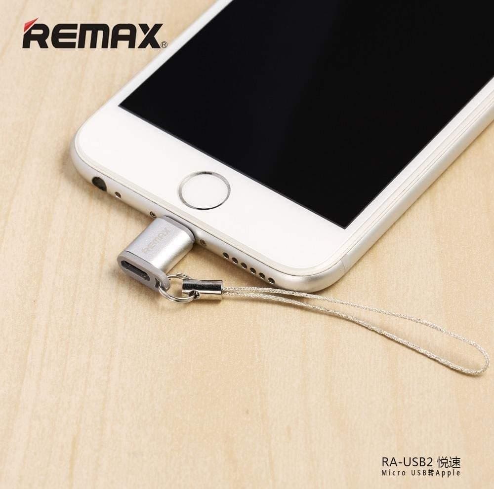 مبدل MicroUSB به لایتنینگ ریمکس مدل RA-USB2 — تصویر ۲