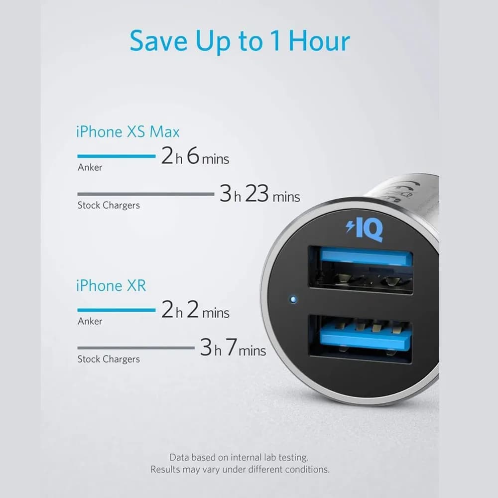 شارژر فندکی خودرو انکر مدل Anker PowerDrive 2 Alloy A2727H12 — تصویر ۶