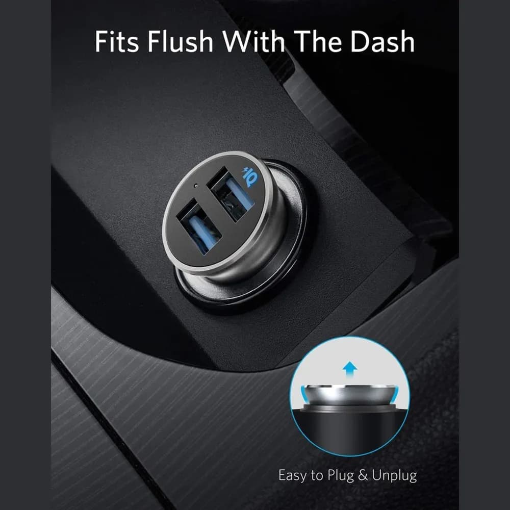شارژر فندکی خودرو انکر مدل Anker PowerDrive 2 Alloy A2727H12 — تصویر ۹