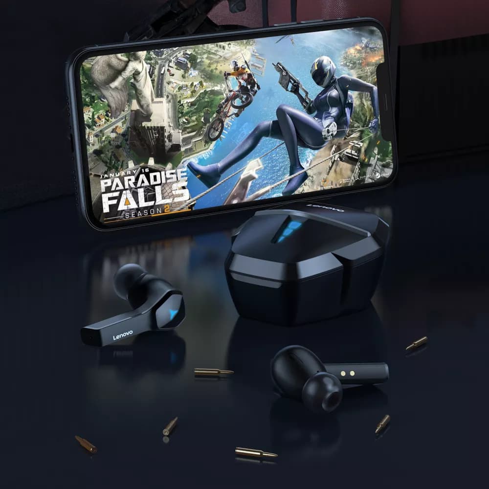هندزفری بلوتوث دوگوش لنوو Lenovo HQ08 True Wireless Gaming Earbuds — تصویر ۴