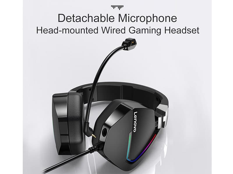 هدفون گیمینگ باسیم لنوو Lenovo H402 gaming headphone — تصویر ۶
